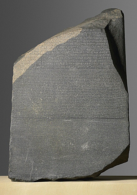 Image of the Rosetta stone (© Trustees of the British Museum, CC-BY-NC-SA)